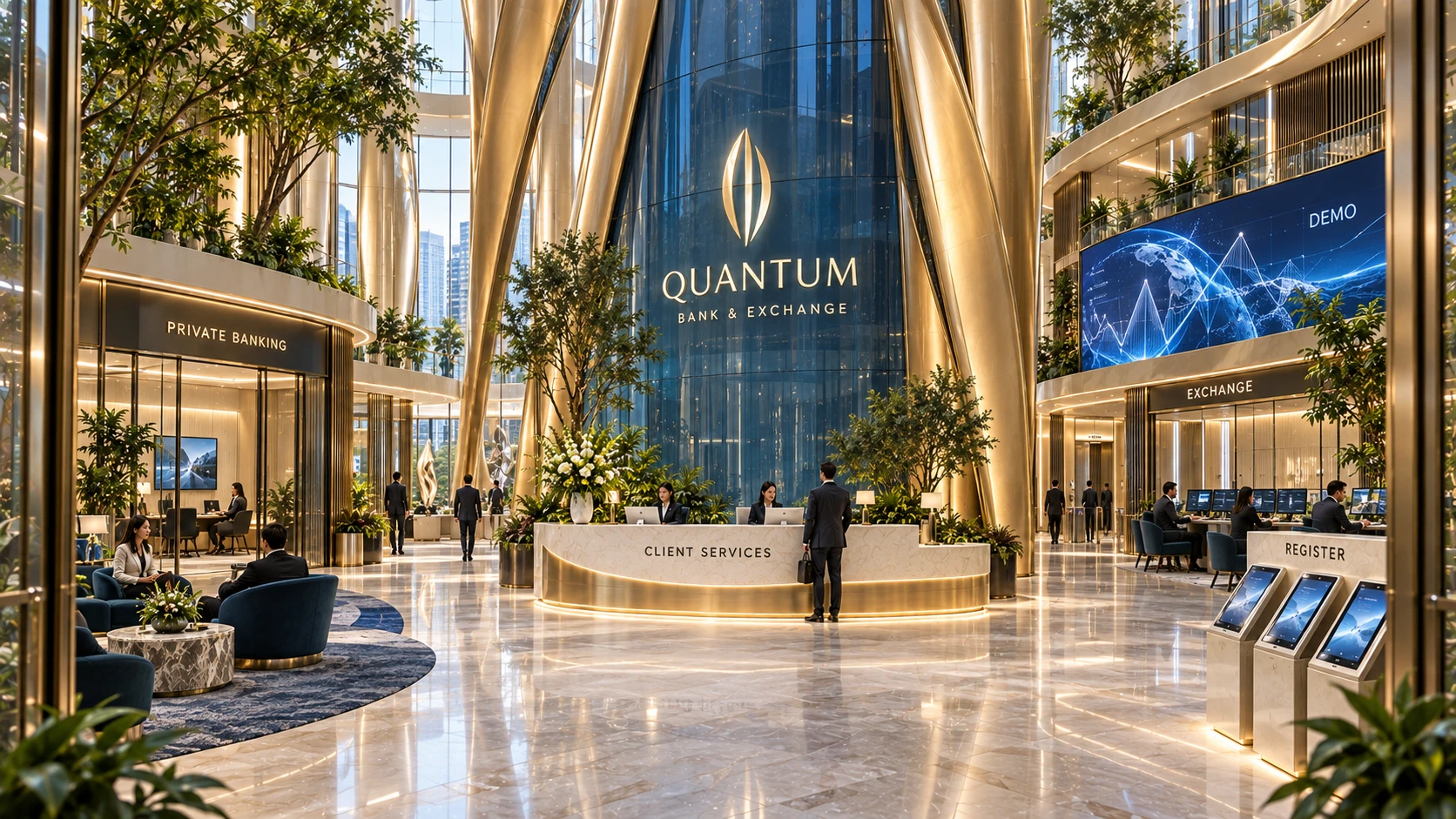 QUANTUM Bank & Exchange exhibition hall